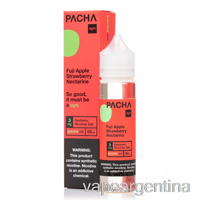 Nectarina Fresa Manzana Fuji - Pachamama - 60ml 0mg Vape Descartable